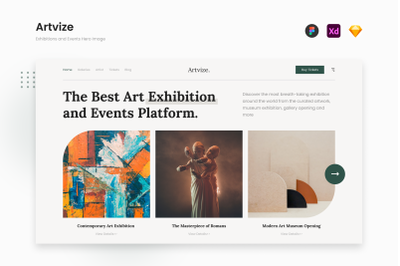 Artvize - Simple Exhibitions and Events Hero Image