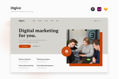 Digivo - Clay and Brick Digital Marketing Agency Hero Image