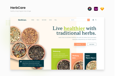 HerbCare - Soft Traditional Touch Healthy Living Program Hero Image