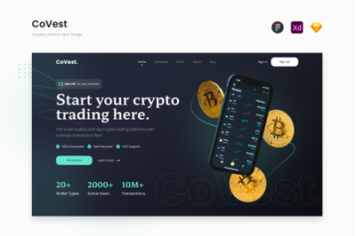 CoVest - Green Flash Cryptocurrency Hero Image