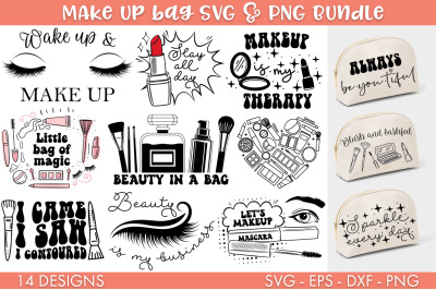 Make Up Bag SVG Bundle PNG