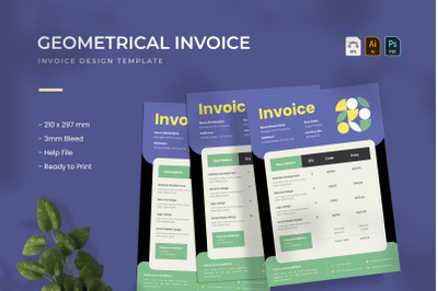 Geometrical Shape - Invoice