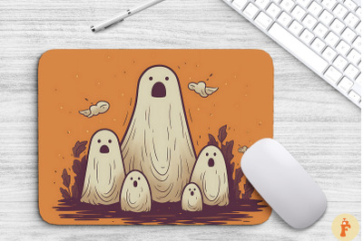 Adorable Ghosts Family Mouse Pad