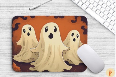 Three Kawaii Ghosts Mouse Pad