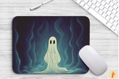 Horror Ghosts Halloween Mouse Pad