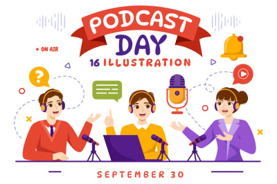 16 International Podcast Day Illustration