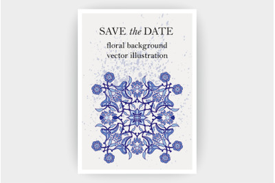 Arabesque decoration print. Floral graphic design template vector illu