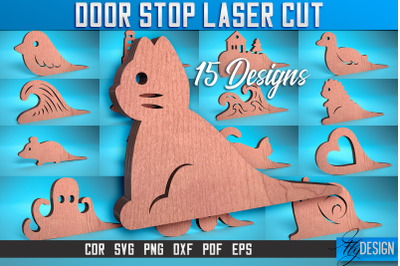 Door Stop Laser Cut SVG | Animal Door Stop Laser Cut SVG Design | CNC