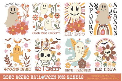 Boho Retro Halloween Sublimation Bundle