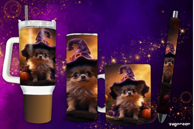 Halloween Chihuahua Wrap Bundle | Tumbler | Mug | Pen