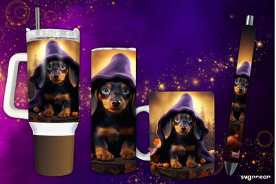 Halloween Dachshund&nbsp;Wrap Bundle | Tumbler | Mug | Pen