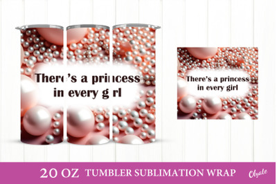 Pink Tumbler Wrap. Girl Tumbler Sublimation Wrap