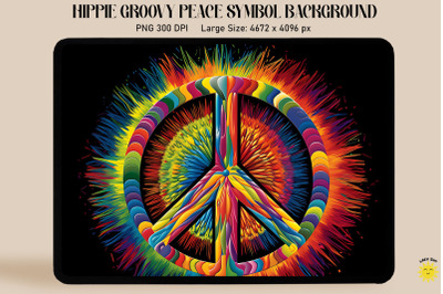 Colorful Of A Peace Symbol Background