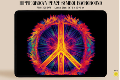 Colorful Of A Peace Symbol Background