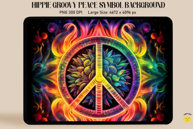 Vivid Peace Sign Background