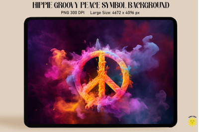 Peace Sign With Coloured Smoke