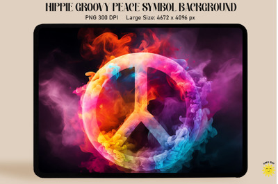 Peace Sign With Coloured Smoke