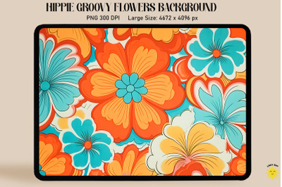 1970S Groovy Flower Pattern Background