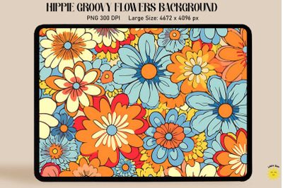 1970S Groovy Flower Pattern Background