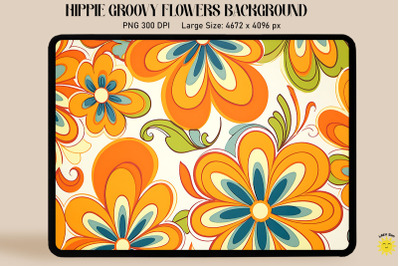 1970S Groovy Flower Pattern Background