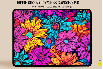 Psychedelic Daisy Background