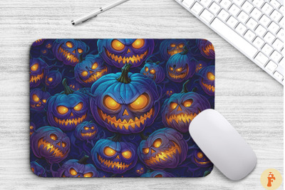 Halloween Spooky Pumkins Mouse Pad