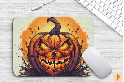 Halloween Horror Pumpkin Mouse Pad