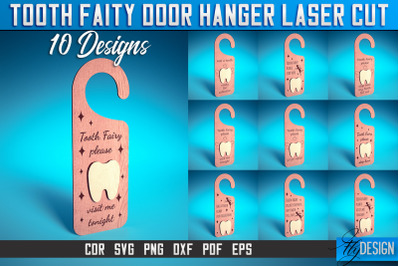 Tooth Fairy Door Hanger Laser Cut SVG | Laser Cut File | CNC files