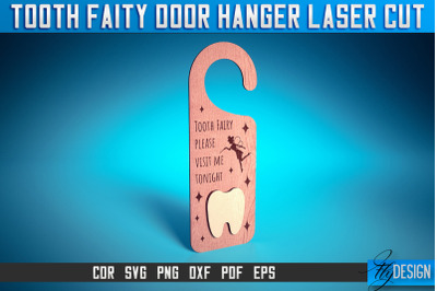 Tooth Fairy Door Hanger Laser Cut SVG | Laser Cut File | CNC files