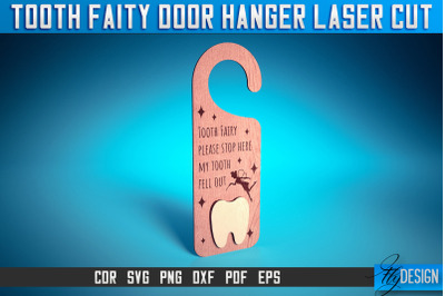 Tooth Fairy Door Hanger Laser Cut SVG | Laser Cut File | CNC files