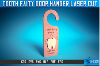 Tooth Fairy Door Hanger Laser Cut SVG | Laser Cut File | CNC files