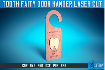 Tooth Fairy Door Hanger Laser Cut SVG | Laser Cut File | CNC files