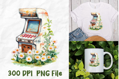 Retro Cute Arcade Game Machine Daisy