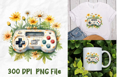 Retro Vintage Game Console Daisy