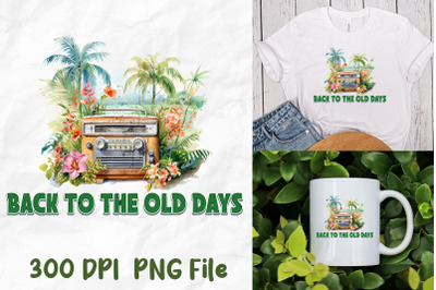 Back To The Old Days Radio Palm Tree