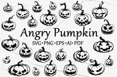 Halloween Pumpkins SVG Elements