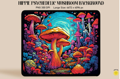 A Forest Of Trippy Psychedelic Mushrooms