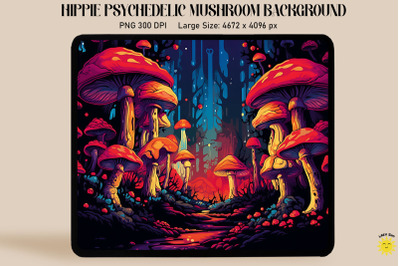 Trippy Psychedelic Colorful Mushrooms