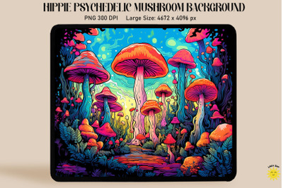 Trippy Psychedelic Mushrooms Forest