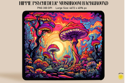 70S Style Trippy Psychedelic Mushrooms