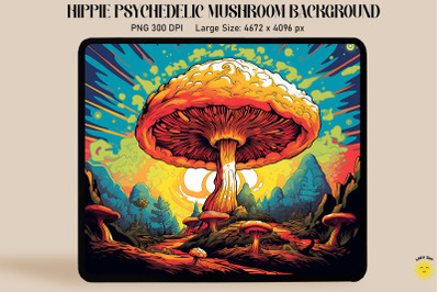 Psychedelic Whimsical Mushroom