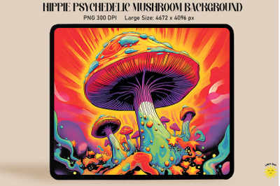 Psychedelic Mushroom Pop Art Style