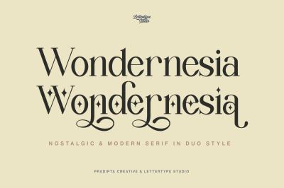 Wondernesia Nostalgic &amp; Modern Serif