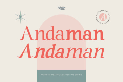 Andaman an Experimental Serif Font