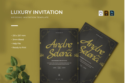 Luxury - Wedding Invitation