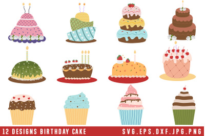Birthday Cake SVG Bundle