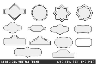 Vintage Frames SVG Bundle