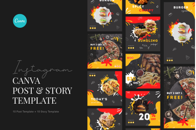 Fun and Dine Fast Food Instagram Template