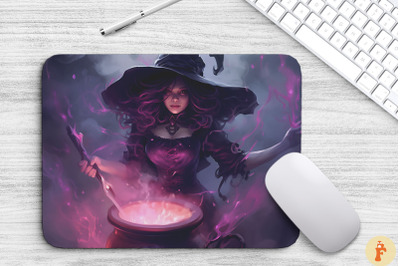 Magical Witch Mouse Pad Design