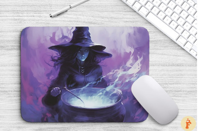 Magical Witch Mouse Pad Design